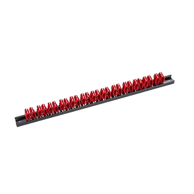 Screwdriver Storage Organizer Rack Shelf Easy to Install Tool Cabinet Wall Mount Red