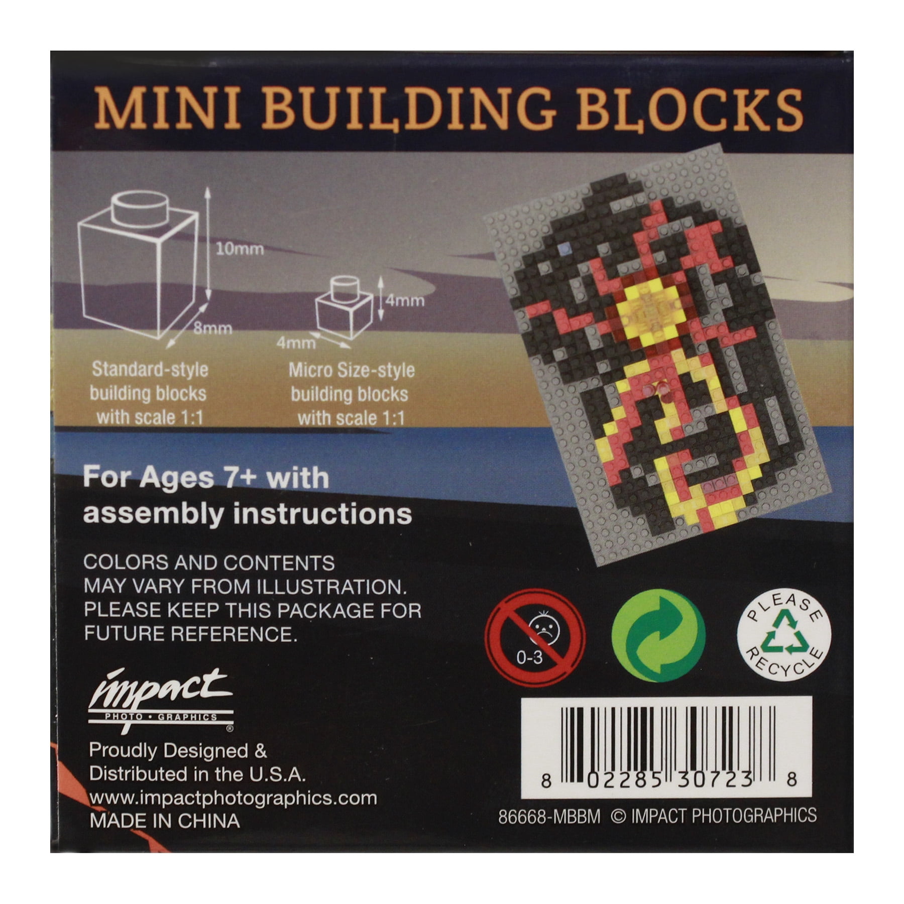 Hawaiian Collectibles Mini Block Volcano Building Set (444 Pieces)