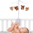 thumbnail image 3 of Bedtime Originals Animal Alphabet Bear/Fox Musical Baby Crib Mobile Soother Toy, 3 of 7