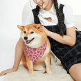 thumbnail image 2 of KLL Cartoon Strawberry Dog Bandanas,Triangle Reversible Pet Scarf for Small Medium Large and Extra Large Dogs-Small, 2 of 4