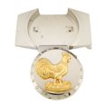 thumbnail image 4 of Removable Lighters Belt Buckle Rooster Cock Fighting Gold Metal Western Rodeo TEXAS STYLE, 4 of 4