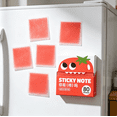 thumbnail image 5 of Translucent Glitter Sticky Notes, 80 Sheets Pull Out Self Adhesive Notepads, See Through Memo Sheets For Document Annotation & Desk Organizing (Strawberry), 5 of 5