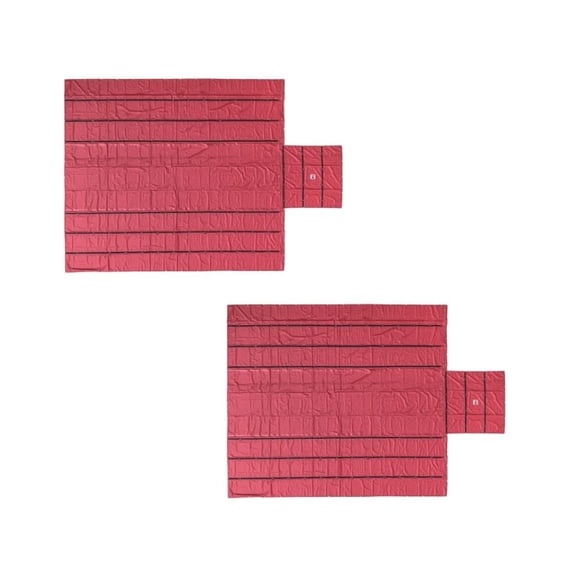 2 Pack 20' x 27' Flatbed Truck 18 Oz Lumber Tarp with 6 FT Drop - Red Heavy Duty Vinyl Waterproof Tarp for Trailers to Protect Cargo from Wind, Rain, Snow and Sun