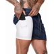 thumbnail image 1 of Gym Short Con Licra Deportiva 2 En 1 Hombre Correr Ejercicio, 1 of 1