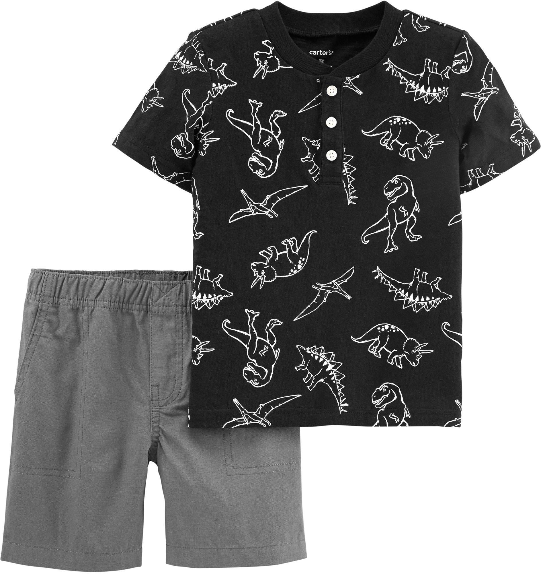 Carter/'s Toddler Boys/' Black /& White Swim Short Size 2T 4T