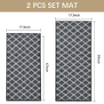 thumbnail image 7 of Hiasan Anti Fatigue Kitchen Floor Mats 2 Piece, Non Slip and Water Absorbent Comfort Mats for Standing, Geometric Pattern for Front of Sink Kitchen Island Hallway, 17"x30" + 17"x47", 7 of 7