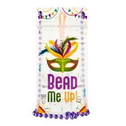 Bead Me Up Mardi Gras NeckSip Wearable Drink Pouches, 16oz, 2-Pack