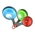 thumbnail image 4 of Raindrops  3 Pcs Telescopic Folding Funnel Set Adjustable Detachable Funnels Canning, 4 of 8