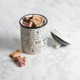 thumbnail image 3 of Bone Dry Black & White Dog Bone Ceramic Canister, 5.5x5.5x8.25", Black, 3 of 4