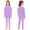 Purple, variant on Hansber Boys Girls Thermal Underwear Set Solid Color Winter Warm Clothes Base Layer Top with Leggings Yellow 120