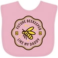 thumbnail image 3 of Inktastic Future Beekeeper Like Daddy Boys or Girls Baby Bib, 3 of 4