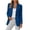 Blue, variant on qafoshin Blazers for Women Business Casual Open Front Button Suit Jackets Oversized Casual Long Sleeve Coat