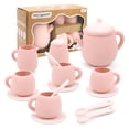 thumbnail image 1 of Set de fiesta de té MCGMITT de silicona para niños pequeños con tetera y tazas, 1 of 9