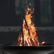 Linsen-outdoors Wood Burning Fire Pit for Picnic Bonfire Patio Outside Backyard Party BBQ