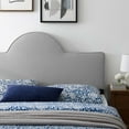 thumbnail image 7 of Headboard, Full Queen Size, Velvet, Light Grey Gray, Modern Contemporary Urban Design, Bedroom Master Guest Suite, 7 of 7