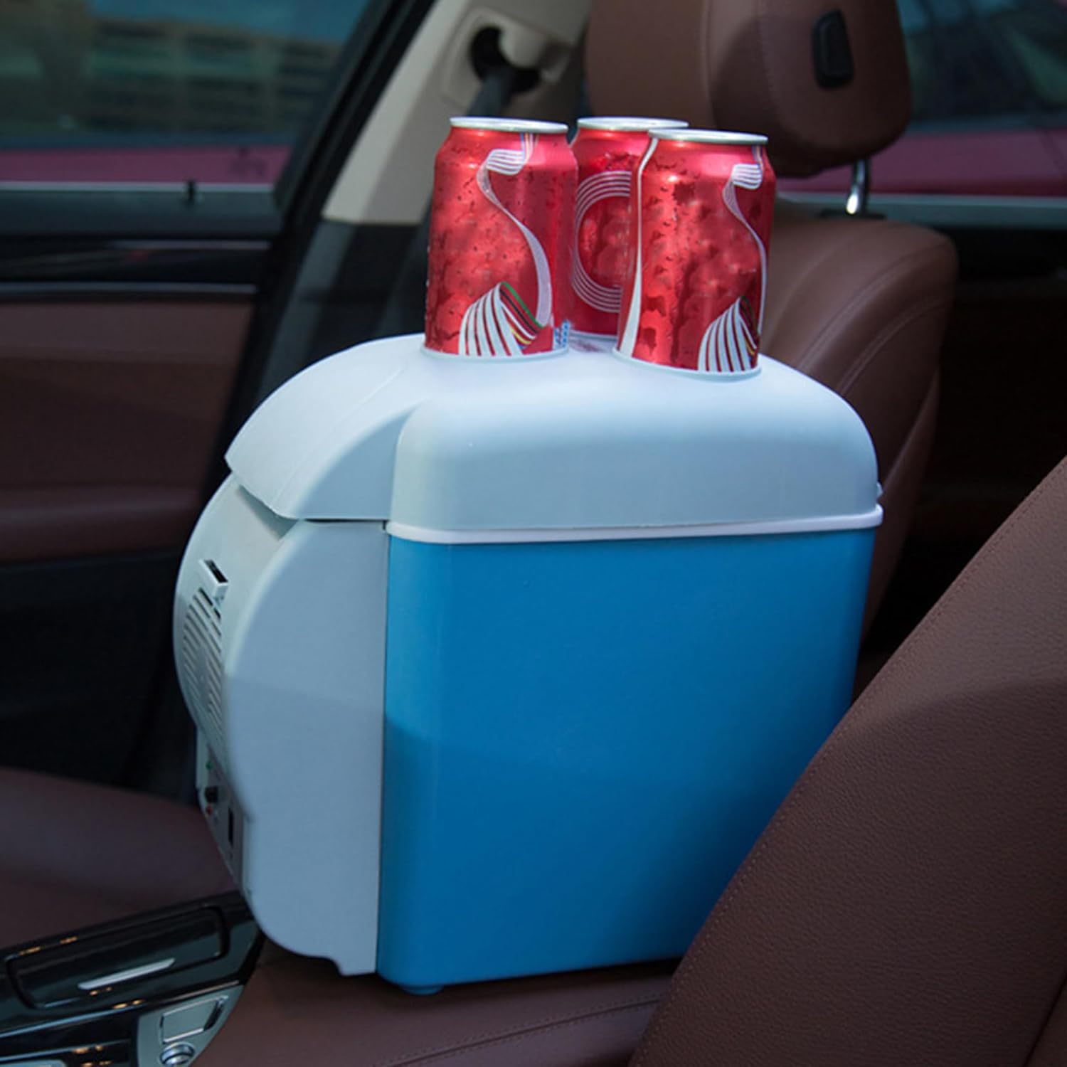 Mini Car Electric Cooler & Warmer,7.5L Car Fridge,12V DC Power Supply Cold Warm Dual Use Electric Cooler Portable Low Noise Box Electric Cooler for Cars Vehicles Trucks, Car, RV,Camping,Travel