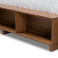 thumbnail image 3 of Baxton Studio Arthur Queen Size Modern Platform Bed with Shelves and Drawers, Ash Walnut Brown, 3 of 11