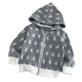 thumbnail image 3 of YDFCWXW Sweatshirt for Boys Girls Warm Zip Up Hoodie with Pocket Plus Size Long Sleeve Sweatshirts (Light Gray, 5-6 Years), 3 of 9