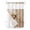 Off-White, variant on No Hook Shower Curtain with Snap-in Liner, Spring Cow Floral Waterproof Fabric Bathroom Curtains, Vintage Brown Wooden Farmhouse Bath Curtains & Mesh Top Window Stall 48"x72"