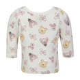 thumbnail image 6 of Disney Clothes Baby Girls Winnie the Pooh 2-Piece Quilted Overall Set, Infant Outfit with Coordinating Top and Quilted Overalls, Size 12M - Pink/Cream, 6 of 9