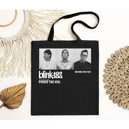 vintage Band Blink 182 One More Time Tour 2024 T-Bag  Tote Bag Beautiful  2 Sided   Two Sided.-TH4380