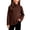 21-Coffee, variant on Girls Raglan Sleeve Shirt Solid Long Sleeve Mock Neck Ruffle Trim T Shirt Trendy Fall Winter Casual Loose Fit Fashion Blouse