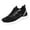 Black, variant on Mesh Slip On Black Non Slip Shoes for Women, Comfortable Womens Slip On Sneakers Restaurant Knit Slip Resistant Non Skid Work Shoes Women Autumn Sports Shoes