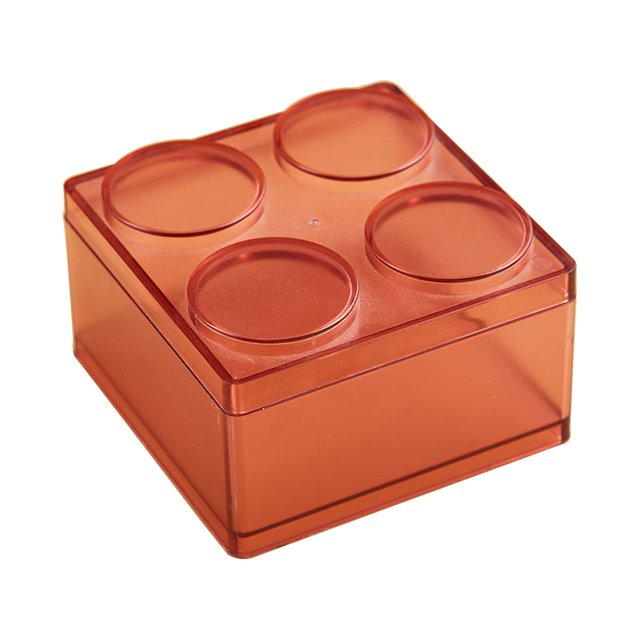 Caja de almacenamiento apilable de combinación libre medio clara cajas organizadoras de bloques de construcción para el hogar dormitorio oficina escritorio maquillaje papelería titular Feliz Sencillez