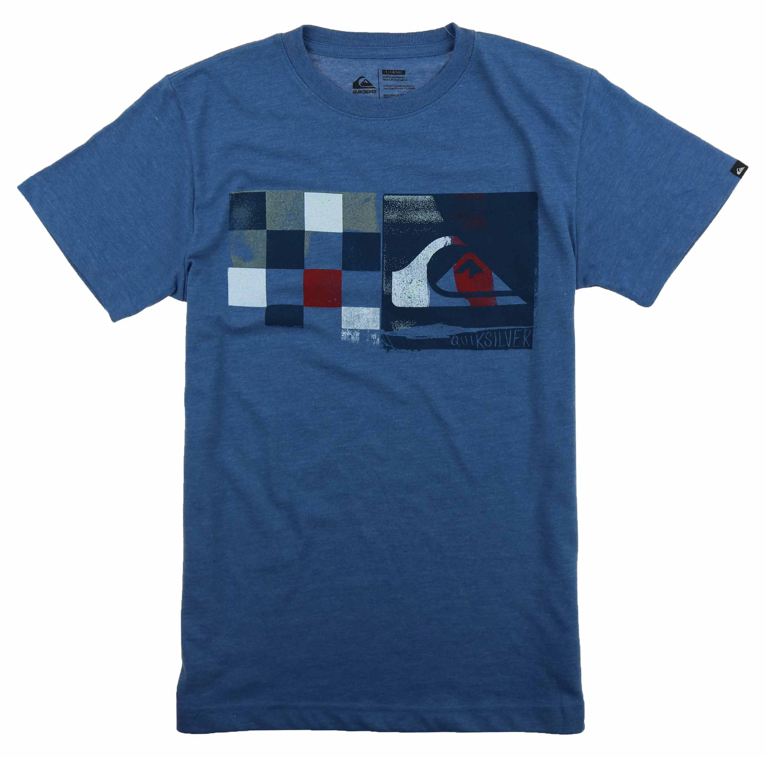 Quiksilver Kids Childrens T-Shirt E Broadcast Blue Age 12 14 16 Perfect Gift 