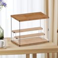 thumbnail image 4 of Clear Action Figure Storage Box, Lightweight a Acrylic Blind Box Showcase Multifunctional  for Displaying Small Dolls 2 Tiered Staircase Standard 32x12x22.4cm,3 Tiered Staircase M, 4 of 8