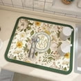 thumbnail image 1 of 40X30cm Dish Drying Mat Absorbent Coffee Dinnerware Drain Pad Placemat Rug E, 1 of 8