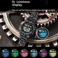 thumbnail image 5 of Time language men's camouflage digital waterproof sports watch colorful luminous, alarm clock and snooze, stopwatch design birthday gift, Christmas outdoor activities., 5 of 10
