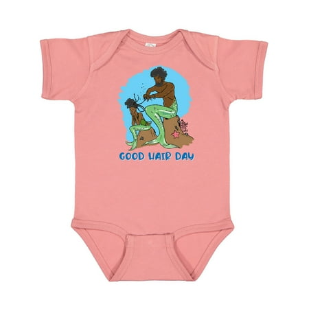 

Inktastic Mer Dad and Daughter Good Hair Day Braiding Beautiful Black Hair Gift Baby Boy or Baby Girl Bodysuit
