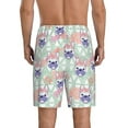 thumbnail image 5 of Cauagu Bulldog Print Pajama Bottoms for Men Sleep Pajama Shorts Elastic Waistband Sleep Pajama Short Men's PJ Shorts -Small, 5 of 6