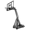 thumbnail image 3 of Spalding The Beast Stealth Tempered Glass Portable Adjustable Basketball Backboard, Hoop & Net System w/ Breakaway Rim, 60-in, 3 of 5
