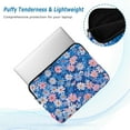thumbnail image 2 of FORMRS 13-13.3 inch Laptop Sleeve Case Soft Carrying Quilted Computer Bag Cover, Blue Daisy, 2 of 7