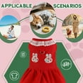 thumbnail image 3 of GASTROPOD Dog Dresses for Small Dogs Girl,Polyester Printed Everyday Dress Dog Clothes,Quick Dressing with Lace Dog Clothes for Small Dogs,Red,M, 3 of 7