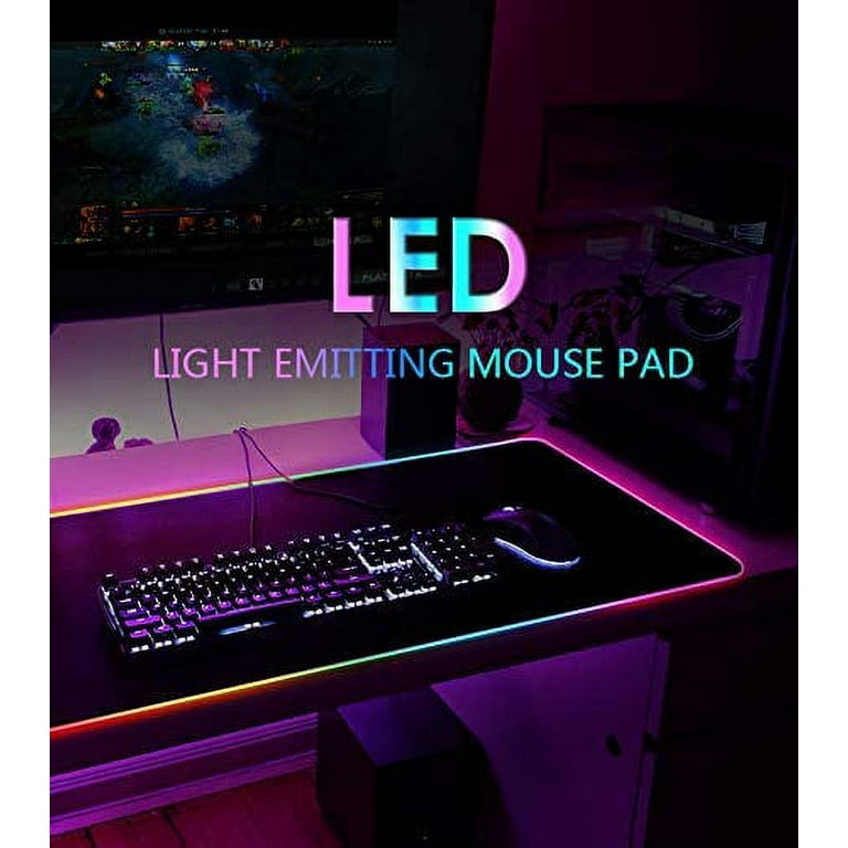 RGB Gaming Mouse Pad, Large Mouse Pad, Mousepad Gaming, XXL Mouse Pad  31.5x11.8, Keyboard and Mouse Pad, RGB Mouse Pad, Mouse Pad XL, LED Mouse  Pad