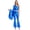 Royal Blue, variant on Aislor Womens 70s Disco Party Dance Costume One Shoulder Flared Bell Bottoms Jumpsuit Dancewear Royal Blue M