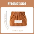 thumbnail image 6 of Corduroy Elastic Hair Tie Organizer, Portable Capacity Corduroy Elastic Storage Bag Closing Lipstick Bag, Cute Mini Makeup Pouch Bag Light And Easy to Carry, 6 of 7