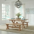 thumbnail image 5 of Homestyles Cambridge Wood Dining Bench in Off White, 5 of 5