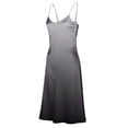 thumbnail image 3 of Uootdi Gradient Dresses for Women Silk Satin Spaghetti Strap V Neck Side Slit Maxi Dress Elegant Daily Style Gift, 3 of 8