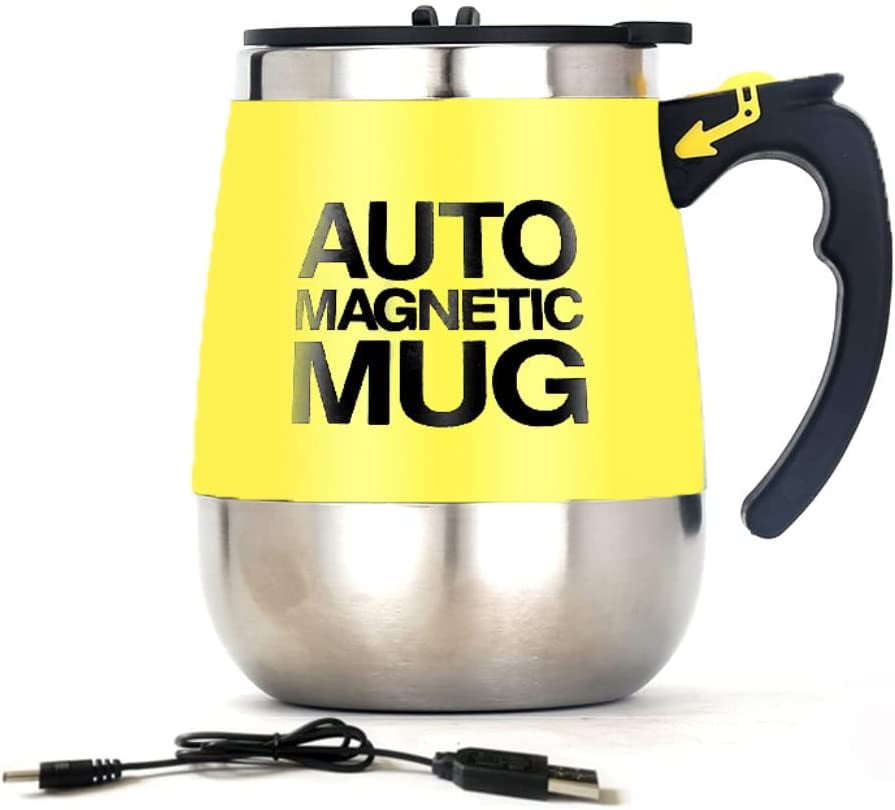 Myclong Self Stirring Mug,Rechargeable Auto Magnetic Coffee Mug