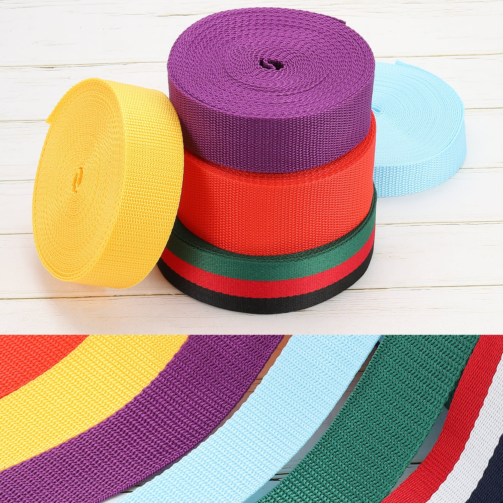 Unique Bargains 10 Yard Webbing 1 Inch Polypropylene Webbing Strap Heavy Webbing Roll Chair Straps Light Gray Walmart