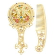 thumbnail image 1 of MasteelfCA 1 Set Portable Makeup Mirror Mini Vanity Mirror with Comb Elegant Mirror, 1 of 8