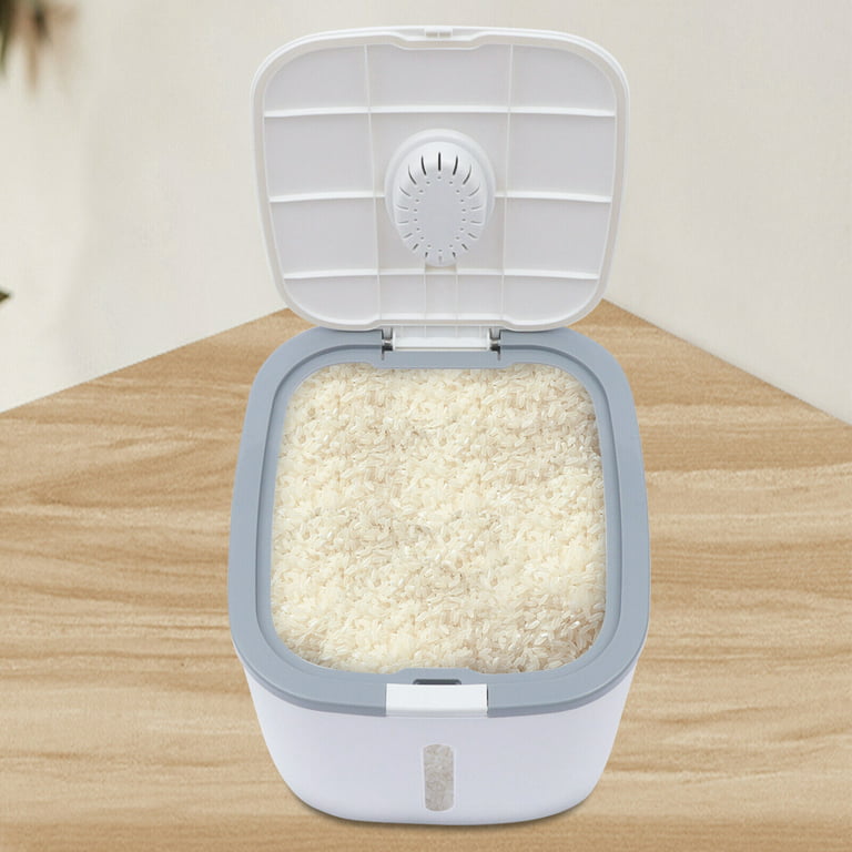 Airtight Rice Dispenser Automatic Flip Cover Food Storage