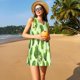 thumbnail image 3 of Fotbe Broccoli 3 Vestido de Verano sin Mangas para Mujer – Vestido Midi Línea A, Estilo Camiseta Floral, Vestido Playero Casual y Fluido, 3 of 7
