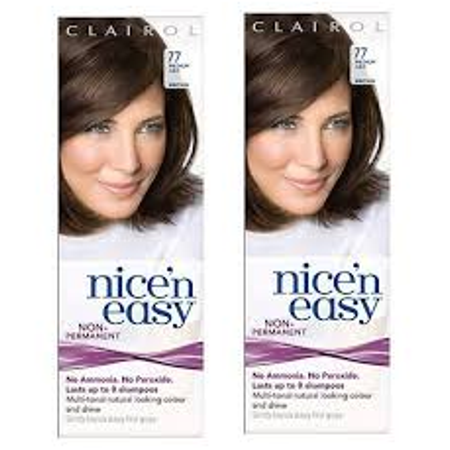 Clairol Nice N Easy Hair Color 77 Medium Ash Brown Pack Of 2
