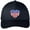 Navy Blue, variant on Adult Patriotic Waving US Flag Patch Americana USA Flag Twill Hat Cap - Red
