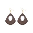 thumbnail image 1 of Wood Diamond Cut-Out Earring, 1 of 1